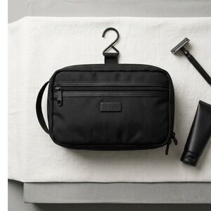 Retired! TOUGH Blk Ballistic Nylon Hanging Toiletry Bag Kit Travel Organizer